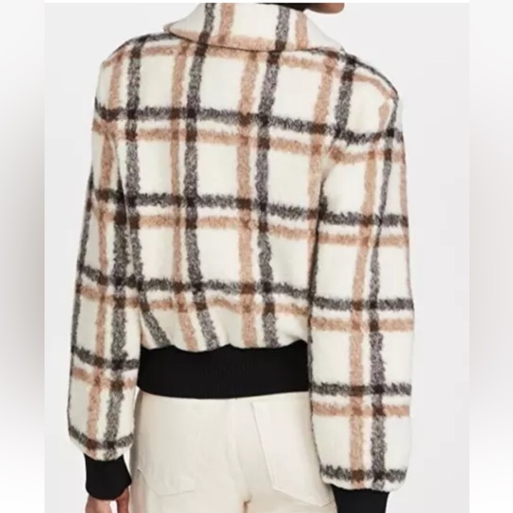 Jonathan Simkhai Pia Plaid Bomber Jacket NWOT - Picture 6 of 10
